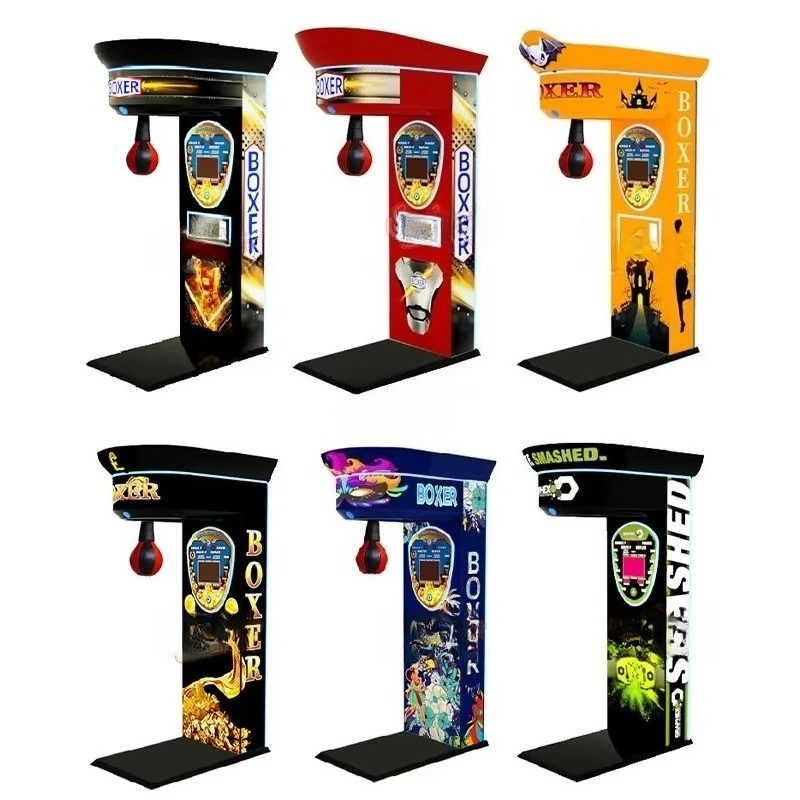 Electronic Dynamic Coin Operated Machine Sport Amusement Equipment Game Machine Customized Arcade Punch Boxing Machine