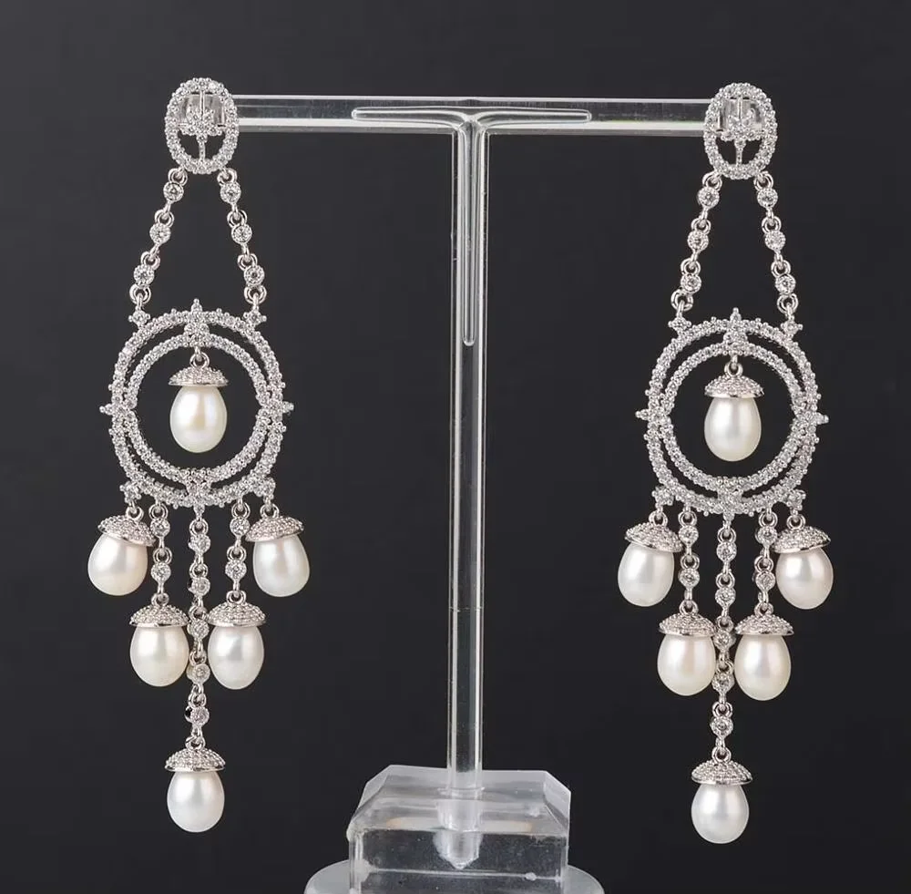 

Women's Top Grade Beauty Jewelry Freshwater Pearl Earring