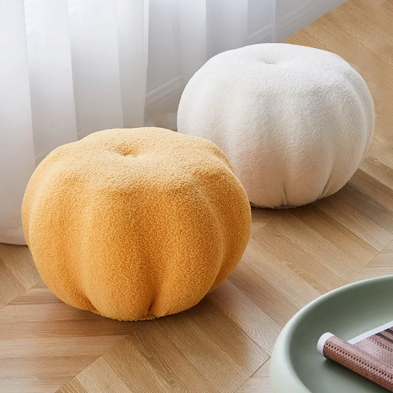 

Entrance Shoe Changing Stool Light Luxury Pumpkin Sofa Bench Living Rooms Household Coffee Comfortable Seat Cushion Chair