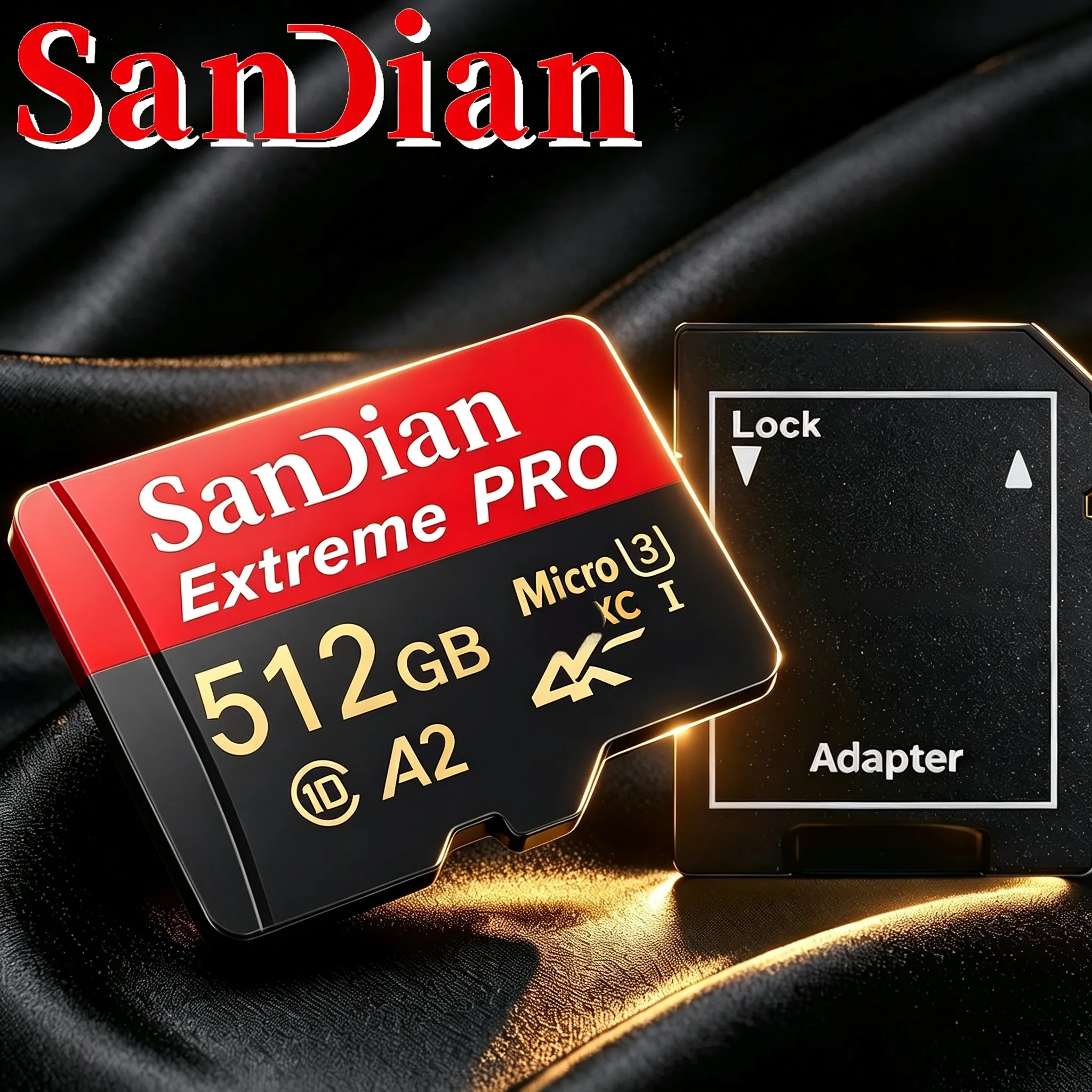 Ultra-High Micro TF SD Card 256GB SD Cards 64GB TF Cards 512GB Memory Card A1 A2 for Laptop/Gaming Console/GPS/Baby Monitor
