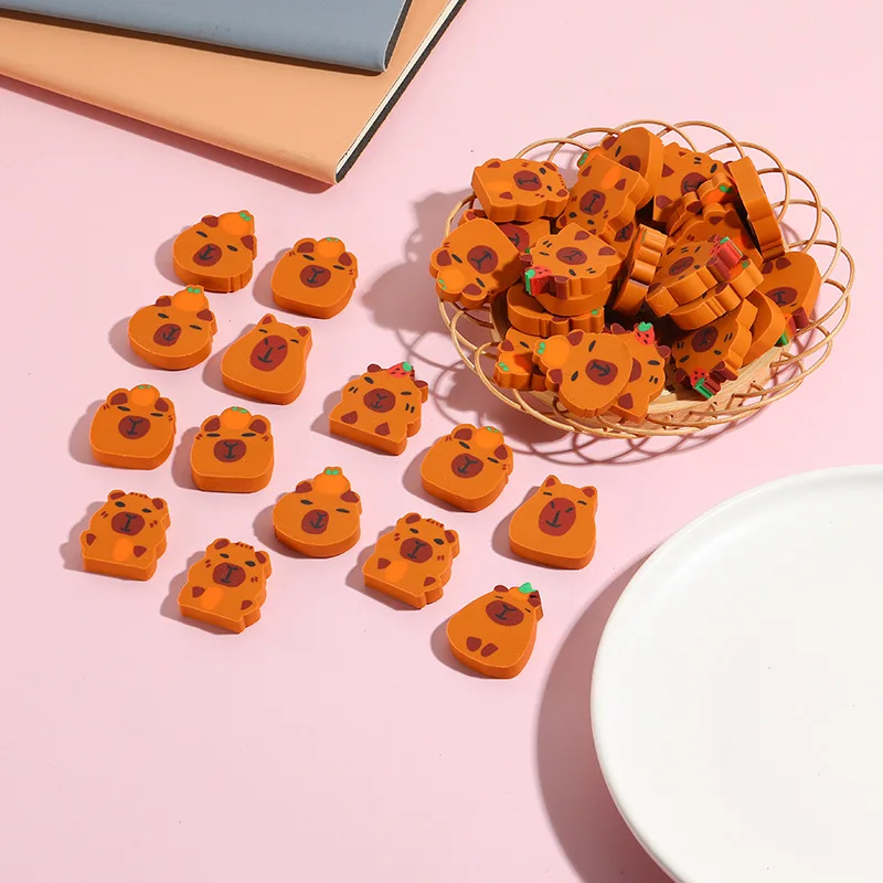 Office School Supplies Capibala Capybara Style Cute Eraser Student Cross Border Gifts Prizes kawai Stationery Wholesale
