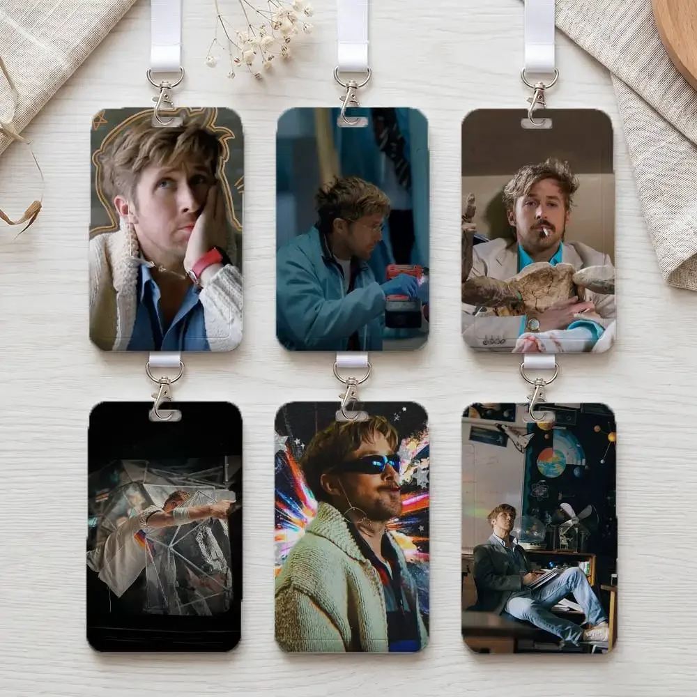 Ryan Gosling Project Hail Mary  Portable Office Staff Badge Card Cover Lanyard Card Case