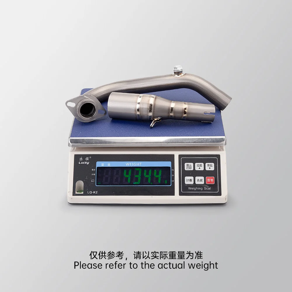 نظام عادم الدراجة النارية لـ Xmax XMAX300 2017-2024 أنبوب توصيل مركزي أمامي من التيتانيوم وكاتم صوت