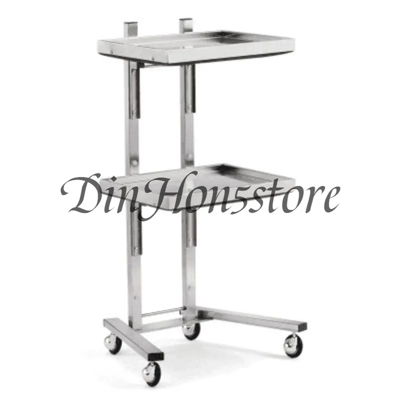 Barber shop cart Stainless steel hair salon tool cart Foldable special perm and dyeing cart for hair cutting