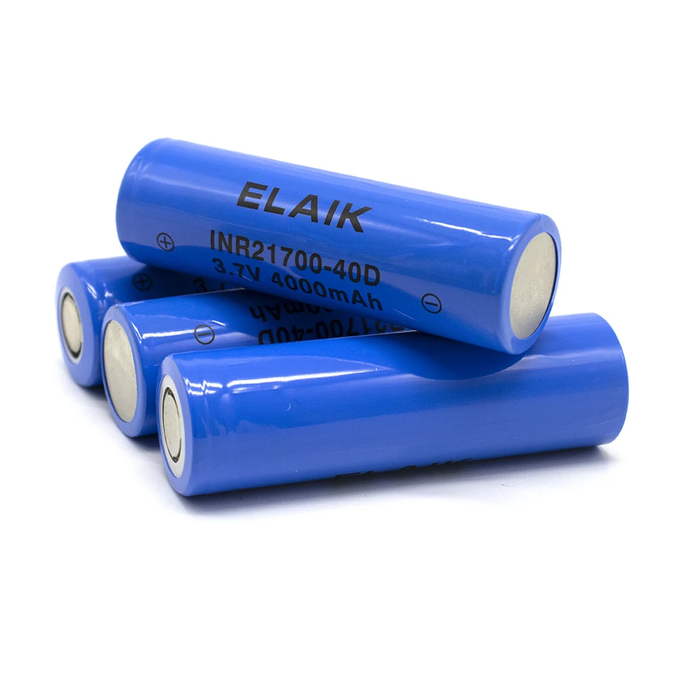 INR21700-40D 4000mAh 3.7V rechargeable lithium-ion battery with low internal resistance and wide application range