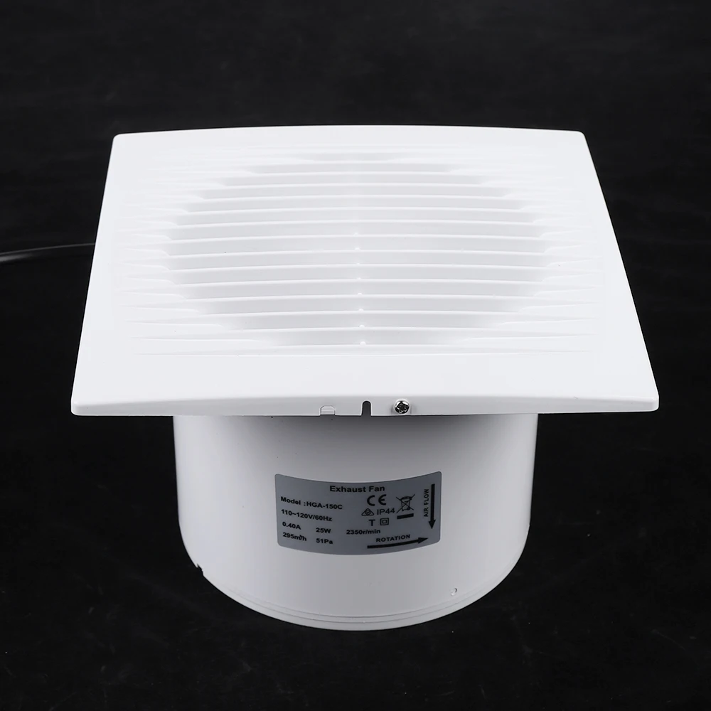 

Exhaust Fan with Low Power Inner Rotor, Pure Copper Motor, Silent Operation, IPX2 Dustproof & Waterproof, Check Valve Design,