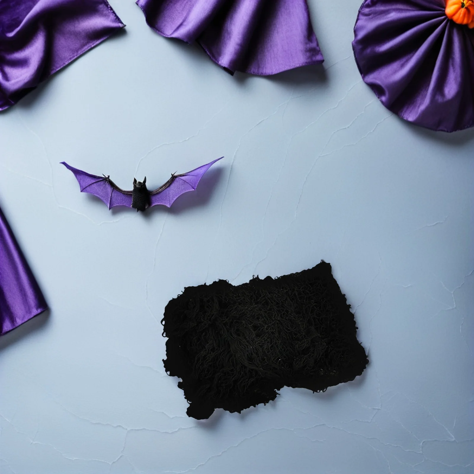 

6Pcs Halloween Black Scary Gauze Cloth Large Mesh Spooky Fabric for Haunted Party Supplies Indoor Outdoor Decor