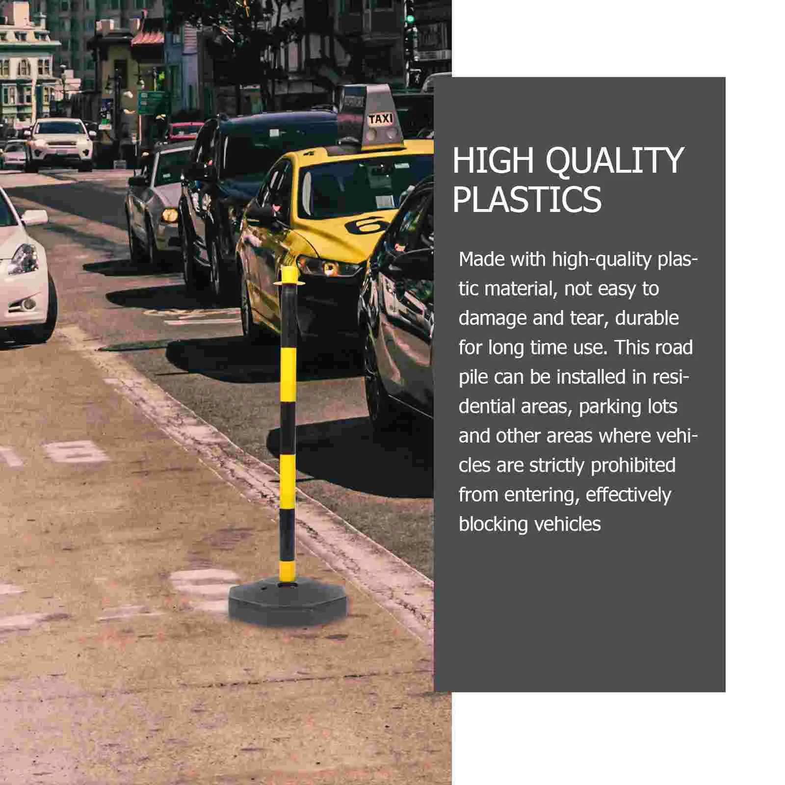 Anti-collision Warning Pile Isolation Bollard Safety Column Parking Barrier Plastic