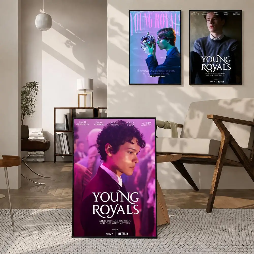 TVSeries Young Royals Poster High-definition  stickers, suitable for bedroom, living room, home decoration