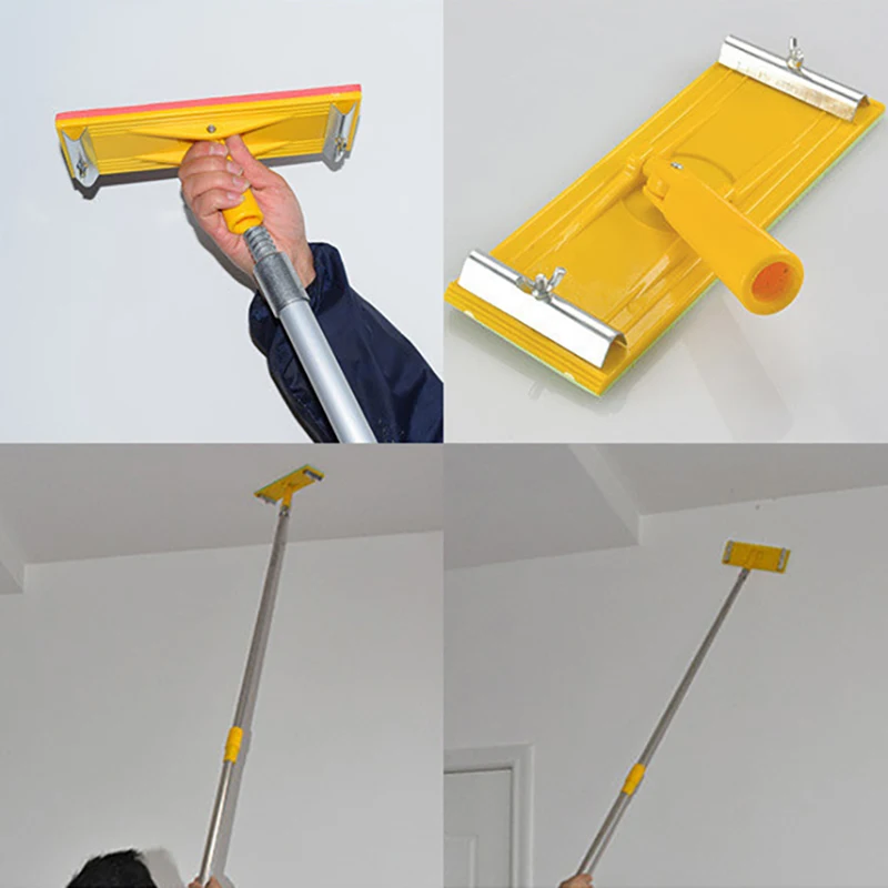 1 buah amplas pemegang amplas dinding pengamplasan kayu dan Drywall pengamplasan Universal plester sekop untuk penggilingan alat dipoles