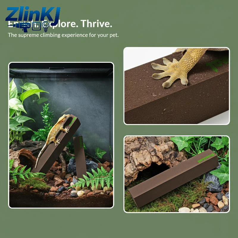 Trimmable Foam Reptile Climbing Stick 1Pc DIY Custom Branch for Crested Gecko Leopard Gecko Small Reptile Habitat Decor
