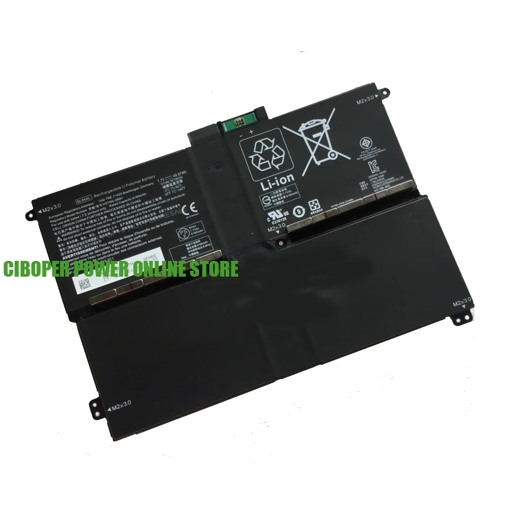 CP Battery SL04XL For Spectre 14-3000EA 3000EX 3000EG 3001TU HSTNN-IB3J TPN-Q105 and TPN-0105 HSTNN-DB9V L86557-005 L86483-2C1