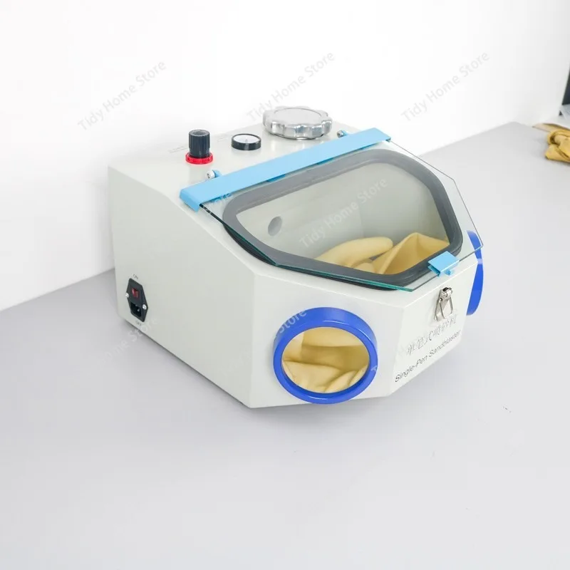 Dental porcelain-fused-to-metal inner crown bracket technician's alumina sandblasting machine