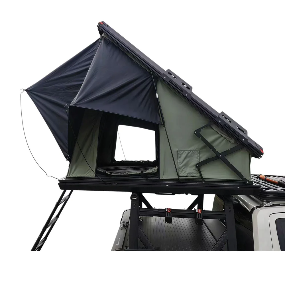 WP6009-2--Waterproof Windproof UV-resistant Semi-automatic Camping Tent for Outdoor Camping, Aluminum Alloy