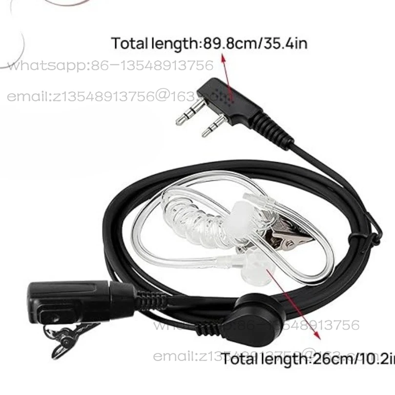 

888S walkie-talkie K-head universal air duct headphone/5R air guide earhook headset cable