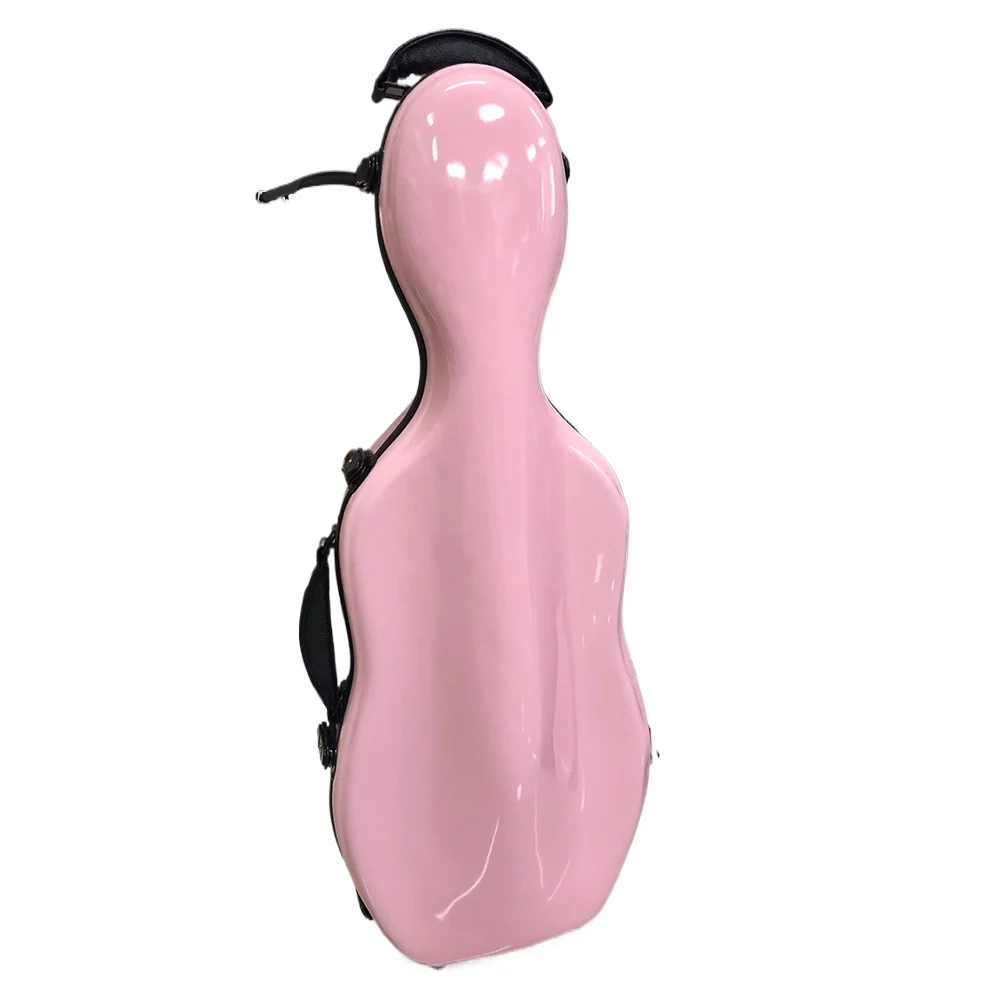High-end Standing Shape Fiberglass PC Material Violin Case Shockproof Rainproof Locking Mid-size Violin Hard Case