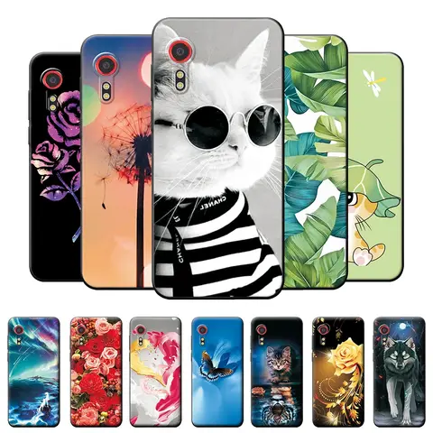 삼성 갤럭시 Xcover 5 케이스 삼성 Xcover 5 실리콘 소프트 뒷면 커버 Xcover5 Funda TPU 보호 귀여운 Coque