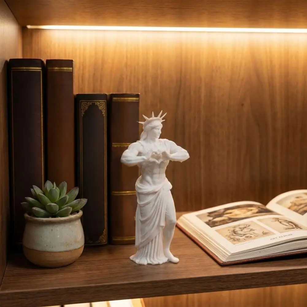 White Statue European Style Decor Elegant 3d Printed Goddess Figurine Female Statue Office Room Desk Shelf Liberty Statue