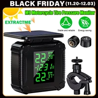 Extractme-sistema de supervisión de presión de neumáticos, pantalla colorida, TPMS inalámbrico, carga Solar, Sensor de alarma de temperatura de neumáticos