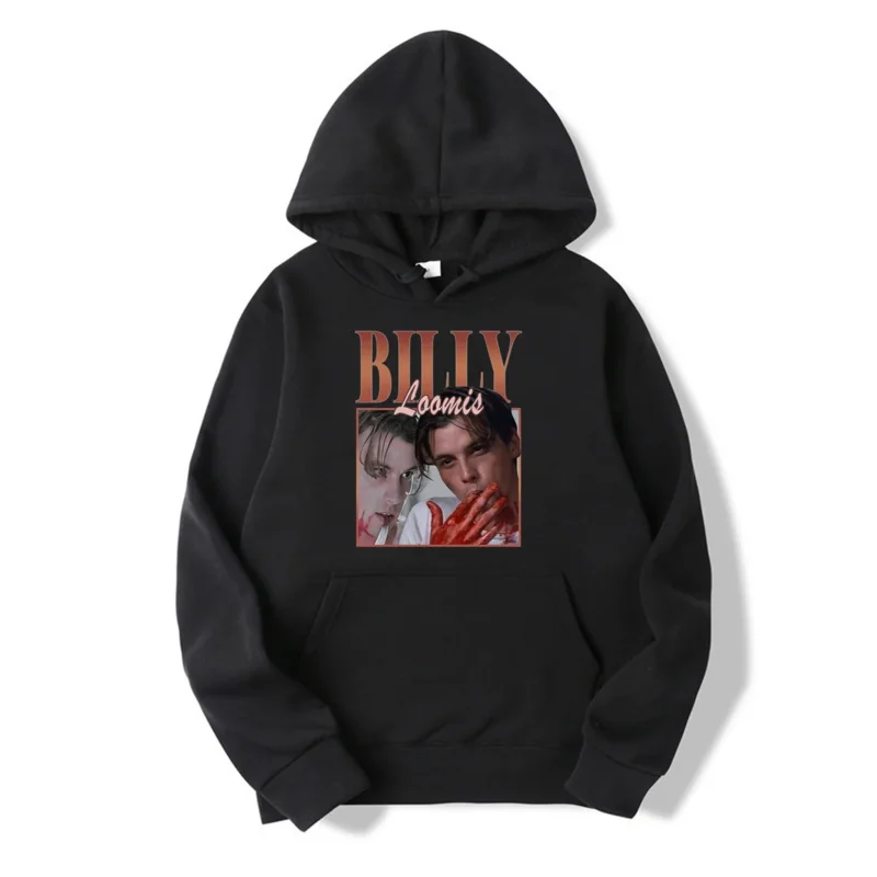 

Hooded Cotton Sweatshirt for Men and Women, Movie Print Billy Loomis Scream Thriller Y2k Unisex, Winter, M-5XL