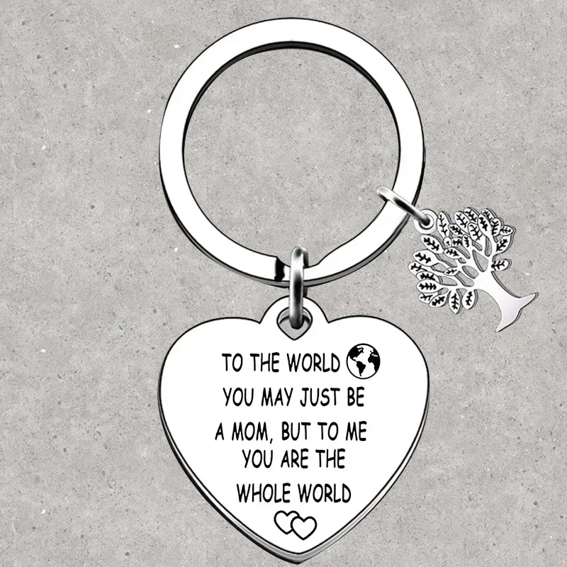 Hot Mother Keychain Mommy Birthday Gift Key Rings To The World You May Just Be A Mom