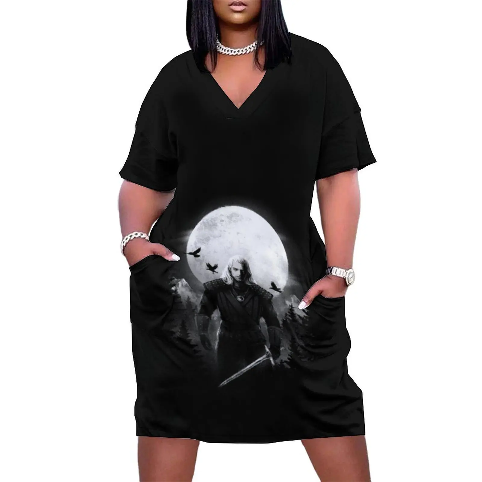 

The White Wolf Loose Pocket Dress women's summer jumpsuit dresses ladies 2025 summer Casual dresses summer woman dress 2025