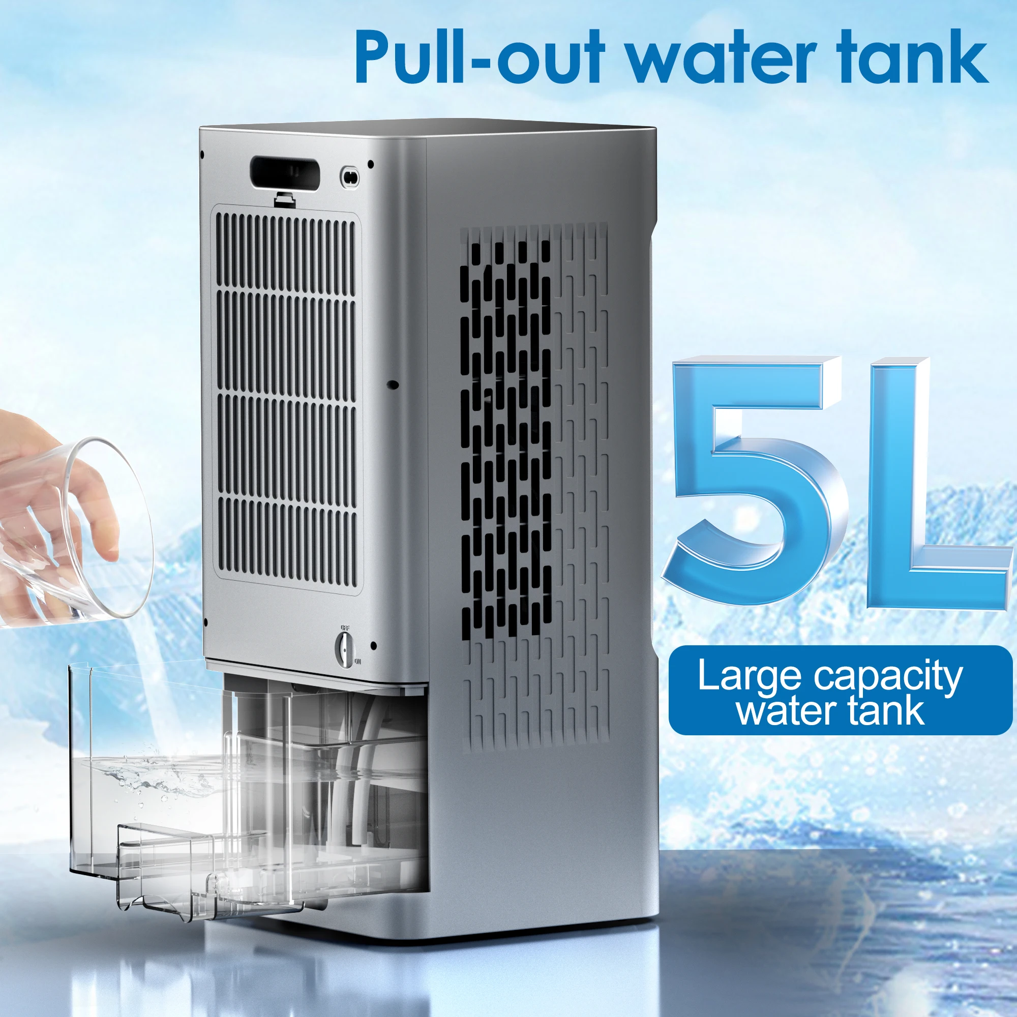 Large Floor Standing Air Conditioner, Fast Cooling Water Ice Cooler Fan, 24H Timer, Oscillating, for Living Room, Air Cooler Fan