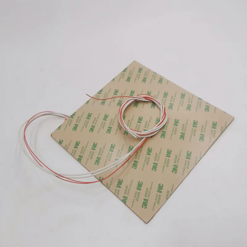 V-core 3.1 3D printer  Silicone Heater Pad 220V silicone Heatbed with cable for Rat rig 200/300/400/500mm size