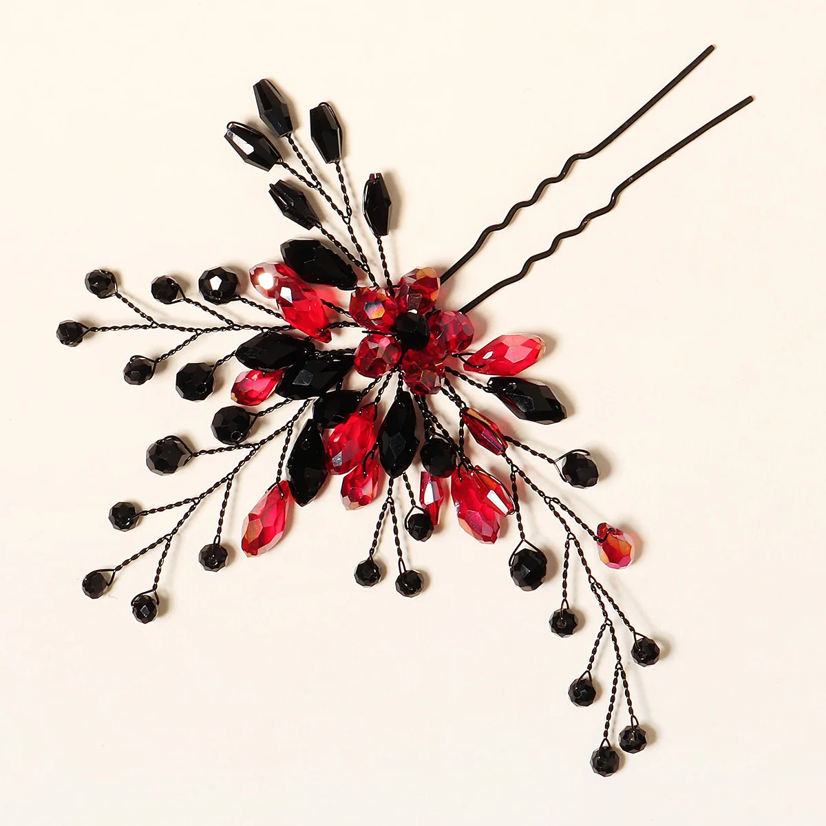 Frauen Blume Haarnadel Stick Hochzeit Braut Kristall Perle Haarnadel U Förmigen Haar Clip Barrettes Haar Zubehör Großhandel – Detail 30