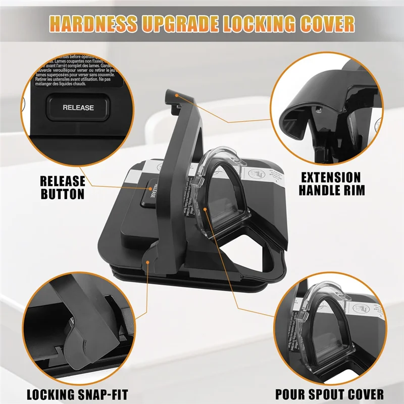 A65T-Replacement Parts Top Locking Lid Cover For Ninja Blender 72 OZ Pitcher, For BL642 Series Replacement Lid