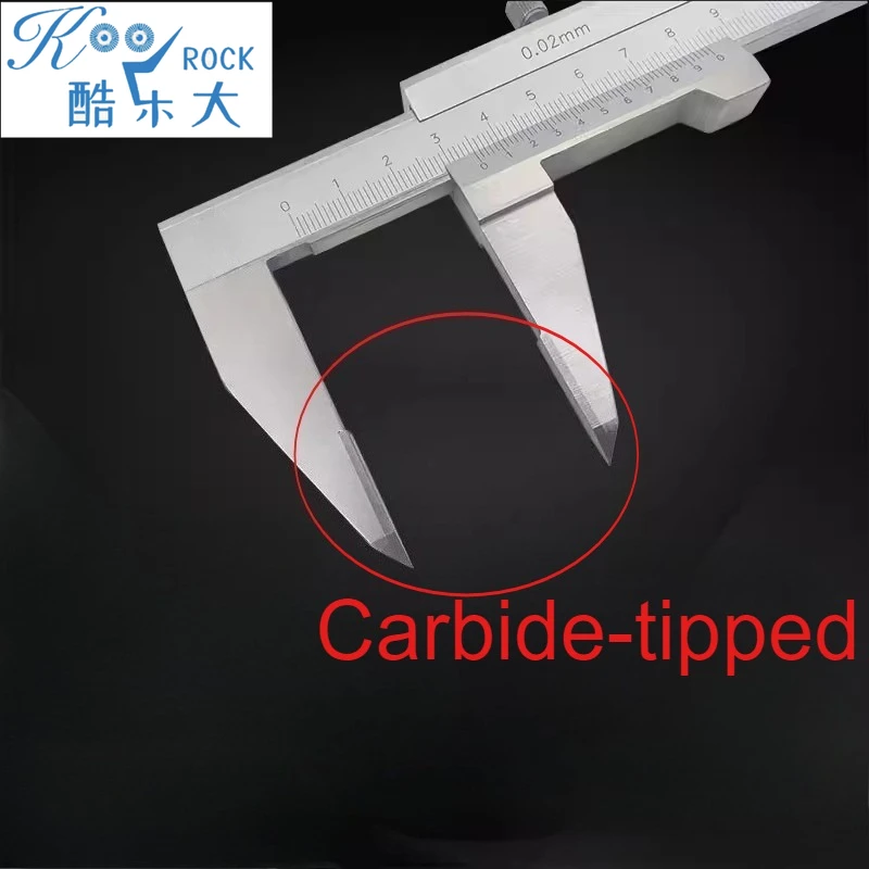 

Hardened Alloy-Tipped Long Jaw Vernier Caliper for Metal Scribing, with Interchangeable Heads & Extended Length Options