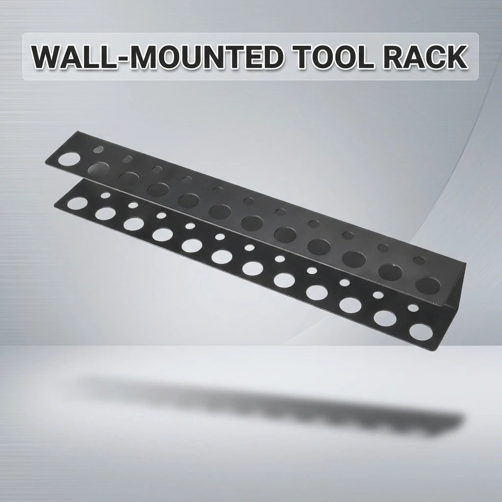 Screw Organizer Wall Mount 23-hole Screwdriver Storage Rack Manual Tools Holder Hammer Rack Pliers Hardware Tool Organizer