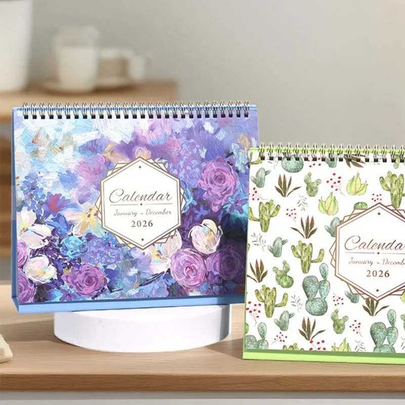 

Настольный календарь-планер 2026: креативный ежедневник с страницами для отслеживания дисциплины, милый органайзер для офиса и дома