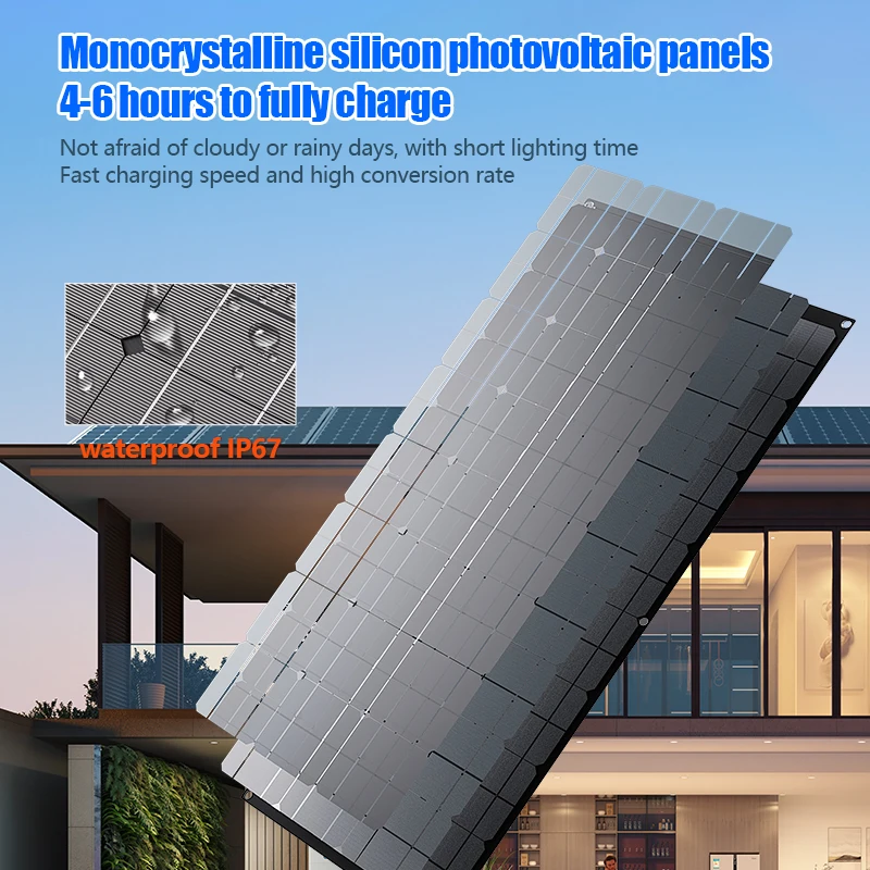 1500W 3000W Solar Panel Portable High Efficiency Power Bank Flexible 12V18V Charging Outdoor Solar kit For Phone Camping Boat