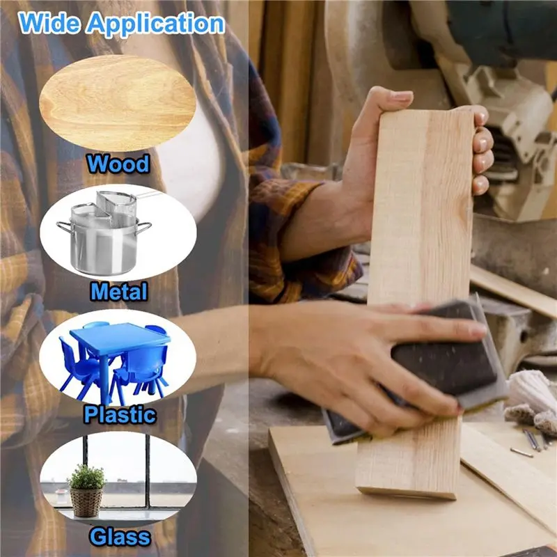 ABVT-Sandpaper Variety Pack, 40PCS Sand Paper Assorted For Wood Metal Sanding, Wet Dry Sandpaper Sheets , 9 X 3.6 Inch
