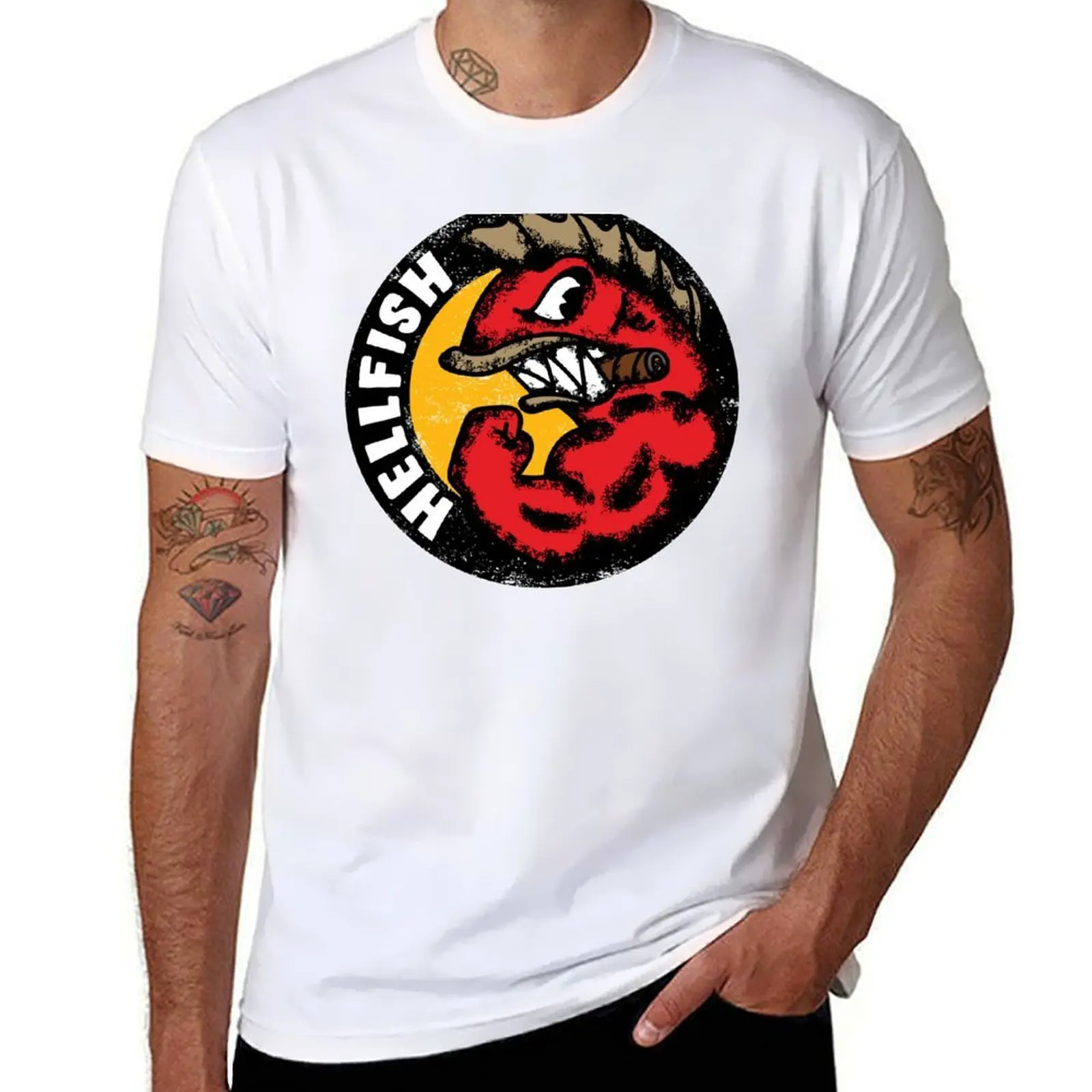 

HELLFISH - DS '19 T-Shirt mens graphic t shirts funny t shirts dark humor t shirts with prints T-shirt