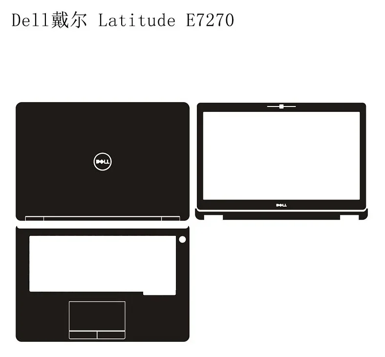 3PCS Skin Sticker Full Cover For DELL Latitude E6420 E6430 E6330 E6320 E6220 E7410 E7240 E7270 Precision 3520 M4600 M4700 M4800