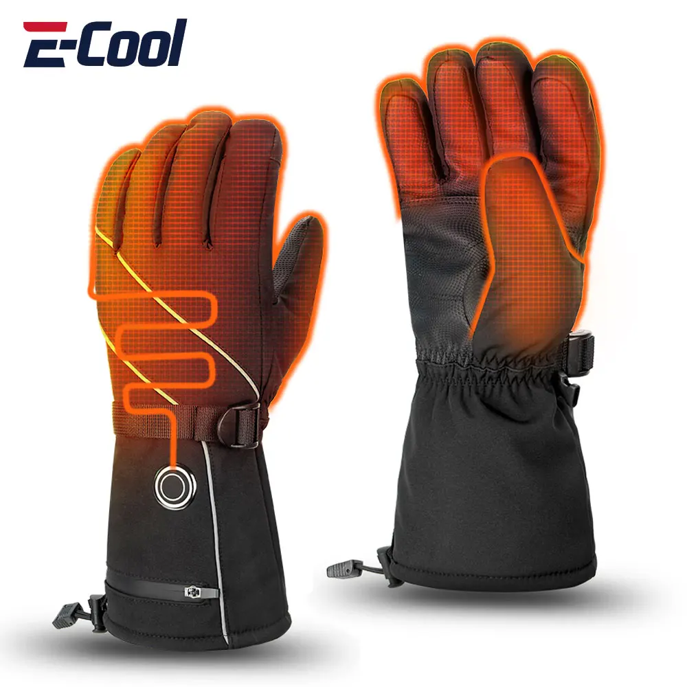 Guantes calefactables, guantes térmicos eléctricos, cálidos para invierno, esquí, snowboard, caza, pesca, guantes recargables con calefacción