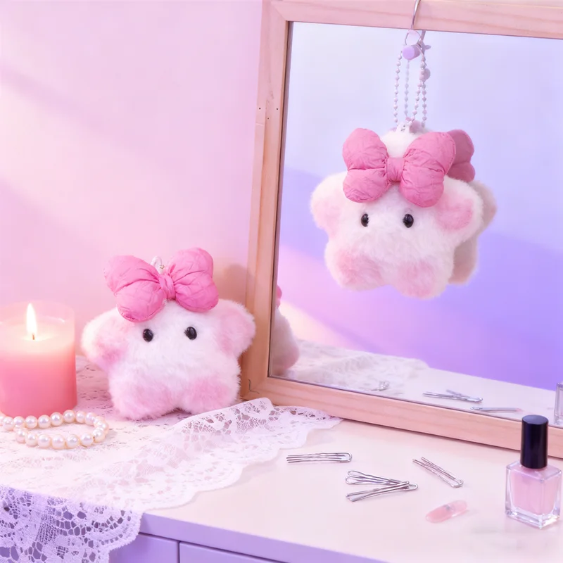 ของขวัญเด็ก HUAHUA; พวงกุญแจตุ๊กตาสั่นเสียง; จี้คาปิบารา; ของตกแต่งกระเป๋าเป้ขนนุ่ม; พวงกุญแจรูปโบว์สีชมพูสำหรับรถยนต์ HUAHUA