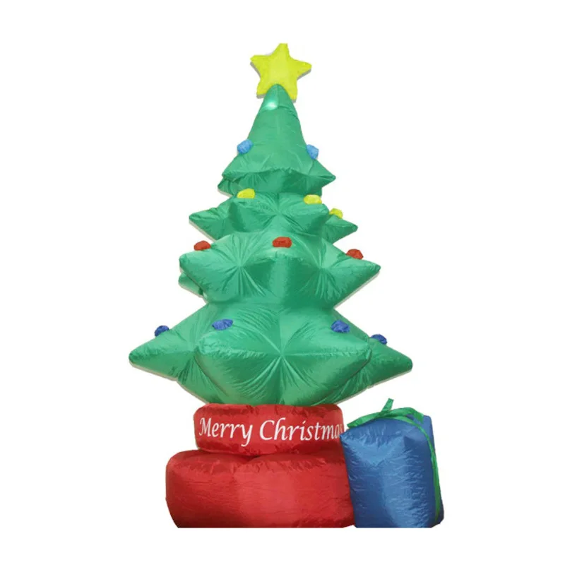 

2.1M Christmas Tree Inflatable LED Glowing Party Holiday DIY Props Xmas New Year Lantern Yard Art Decor Supplies Mould