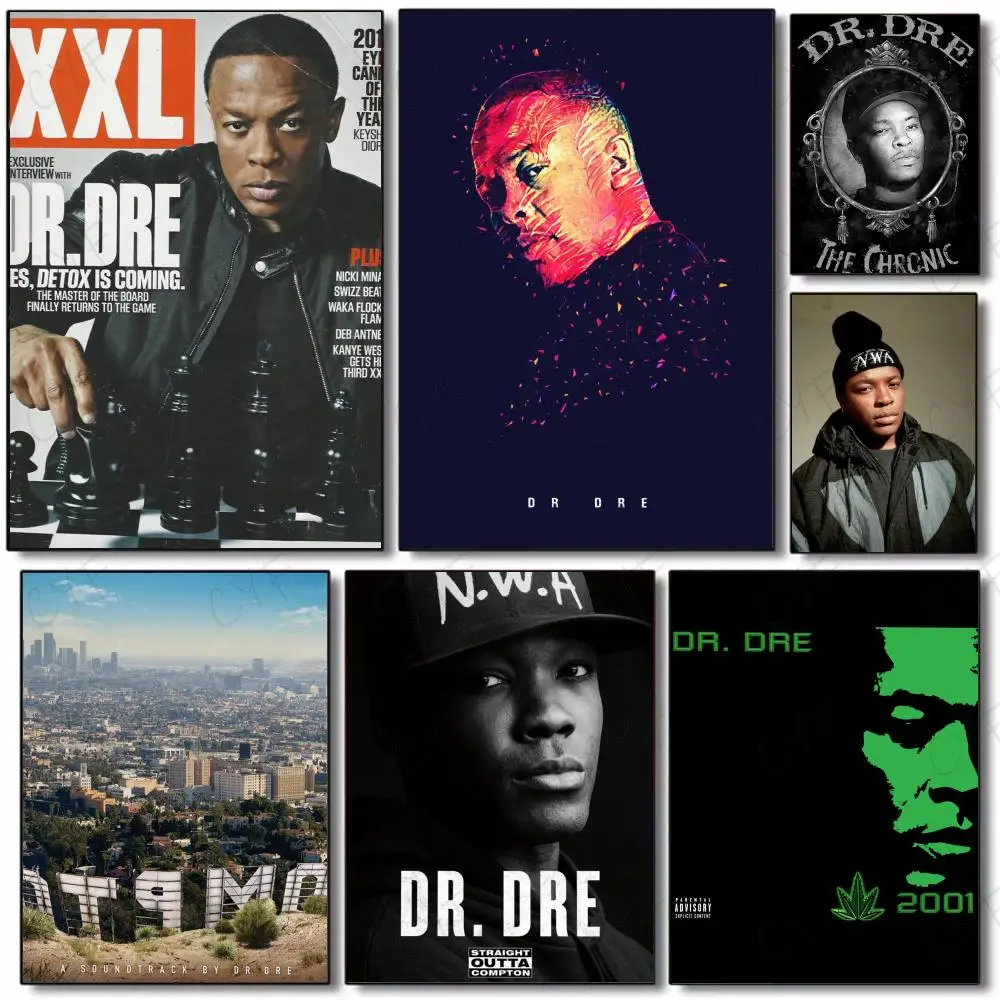 Dre Dr Dre The Chronic 2001 Hip Hop Music Album Cover Poster Poster Painting Wall Art Mural for Living Room Home Decor and Gifts