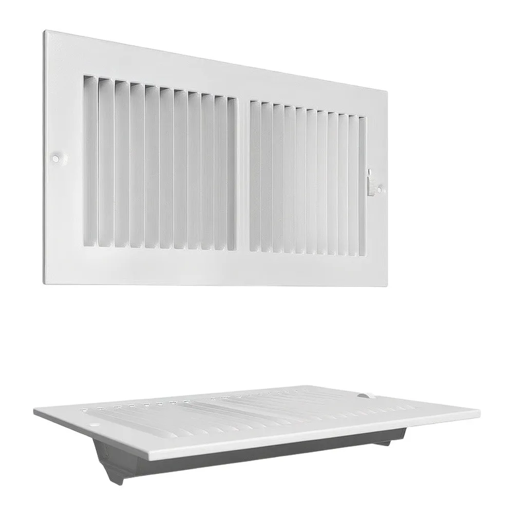Two Way Louver Vent Cover Engineered for Integration into Existing HVAC Infrastructure on For Walls and Ceilings