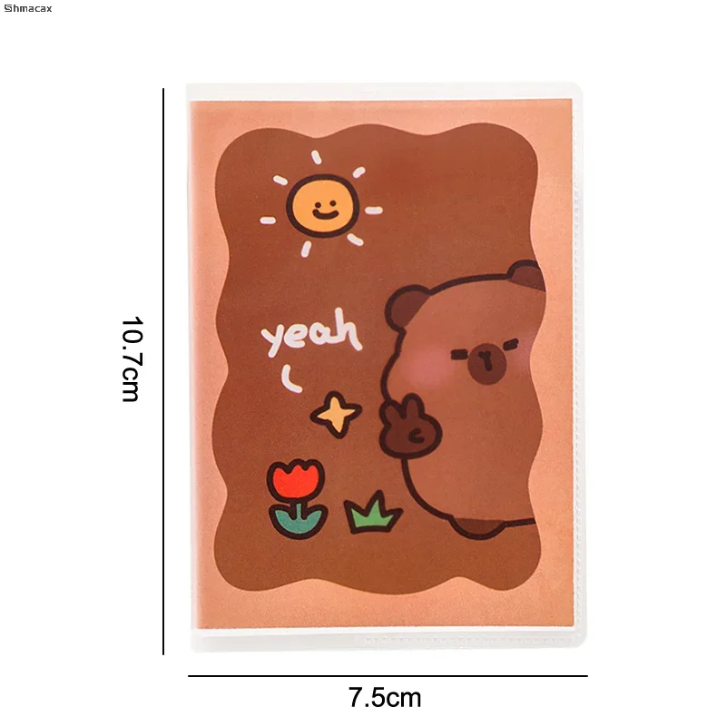 Cartoon Capybara Notebook Tragbare Mini Tasche Notebook Hohe Qualität Notizblock Student Schreibwaren Schule Bürobedarf Geschenke