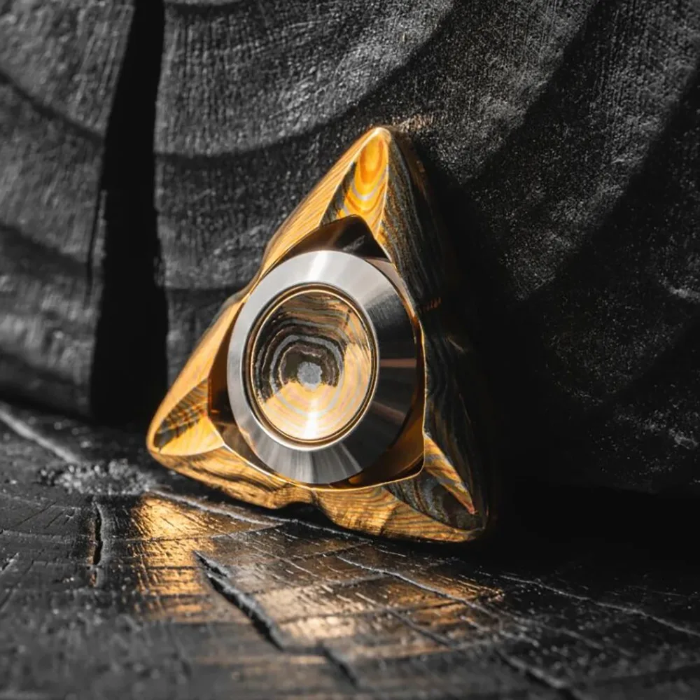 FairyWorks EDC MAVE Mokume-Layered Fidget Spinner ألعاب متململة للبالغين ثلاثة شفرات تململ سبينر المحدودة 26 قطعة