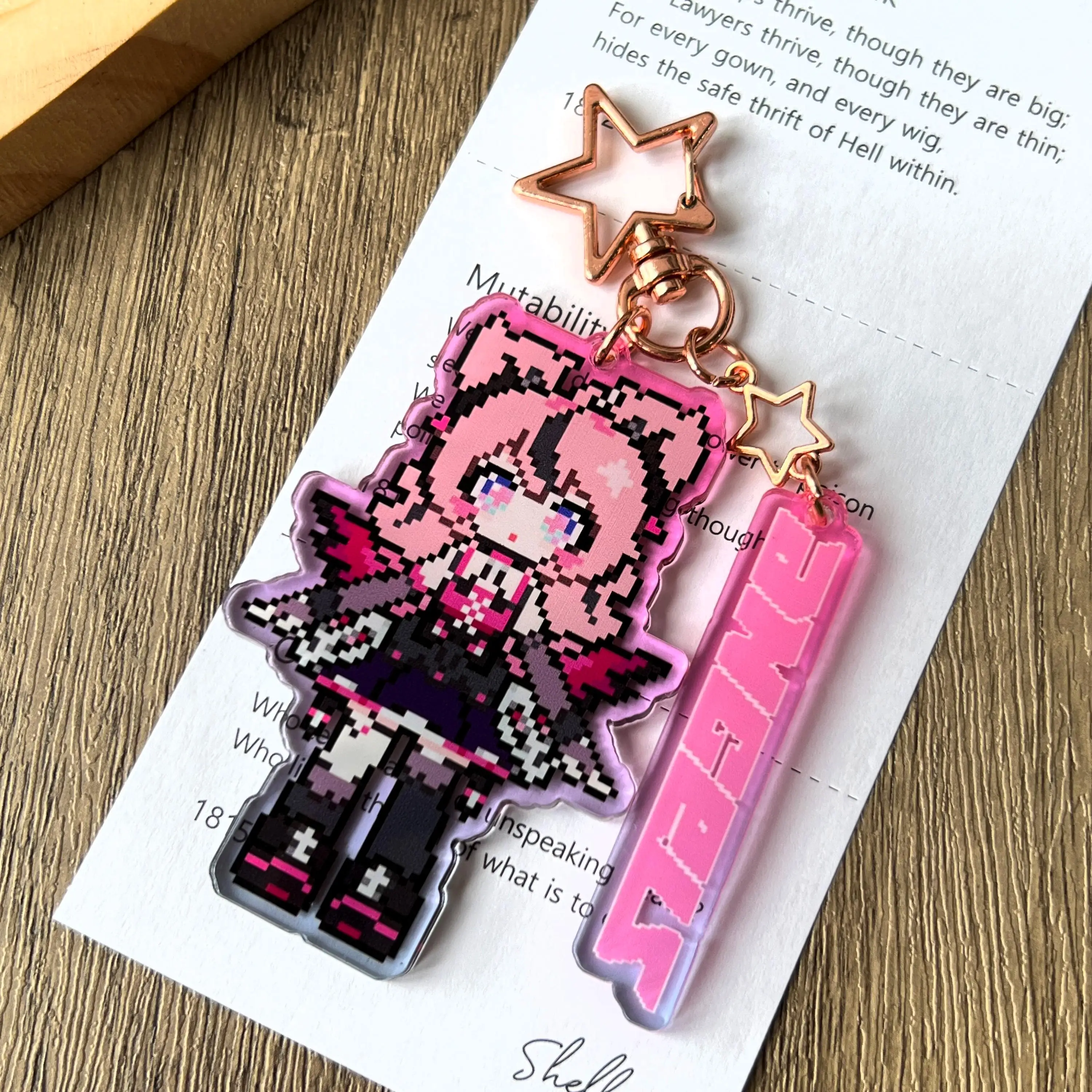 Zenless Zone Zero Sunna NangongYu Aria Acrylic Keychain | Zenless Zone Zero Pixel Chibi | ZZZ Star Bag Charm | Gaming Merch Gift