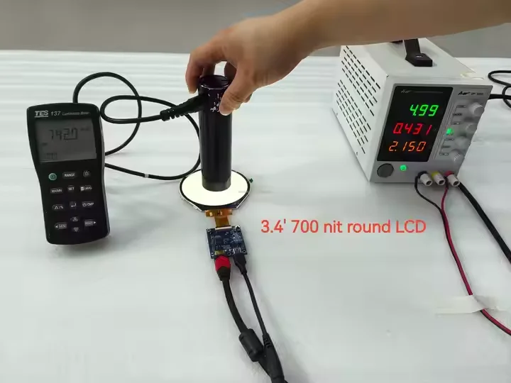 3,4-дюймовый круглый дисплей HD-M1 с разрешением 800x800, яркостью 700 нит. 30 контактов, круглый ЖК-экран MIPI JD9365DA