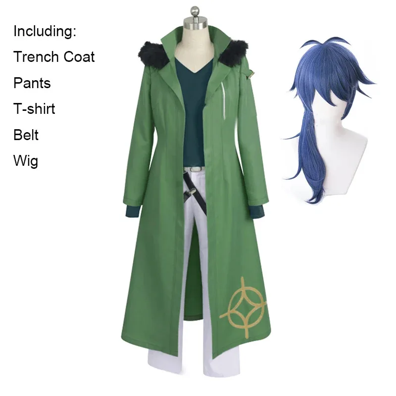 

Division Rap Battle Arisugawa Dice Косплей Костюм Гипноз Микрофон Мертвый или Живой Тренчи Play Парик Серьги Аксессуары;