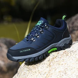 New fashionable outdoor sports and leisure plus size anti slip, wear-resistant, waterproof men's off-road hiking shoes