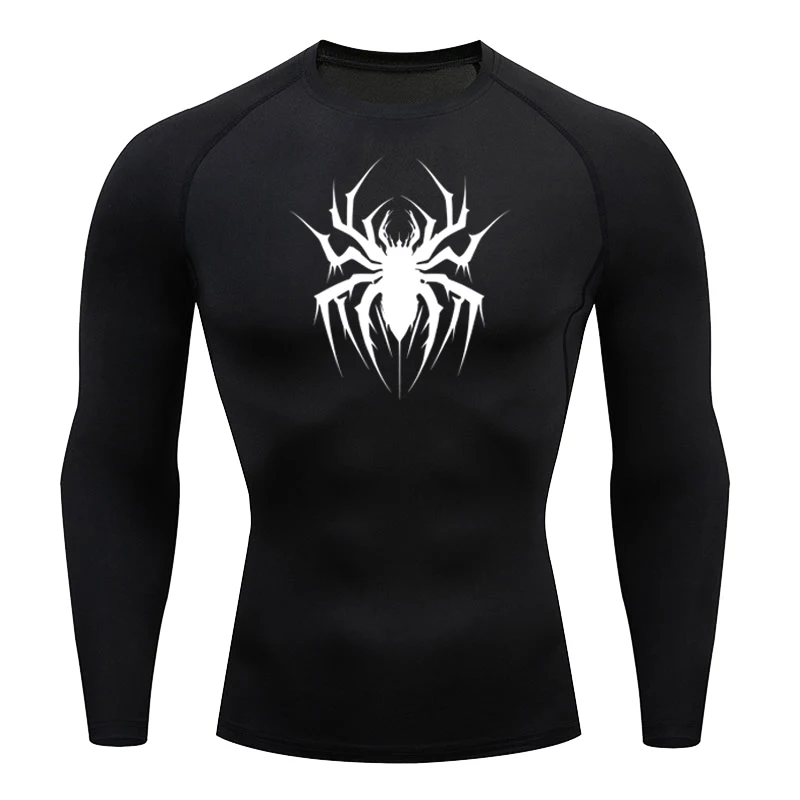 

Sun Protection Sports Second Skin Running T-shirt Men's Fitness Rashgarda MMA Long Sleeves Compression Shirt Workout Clothing