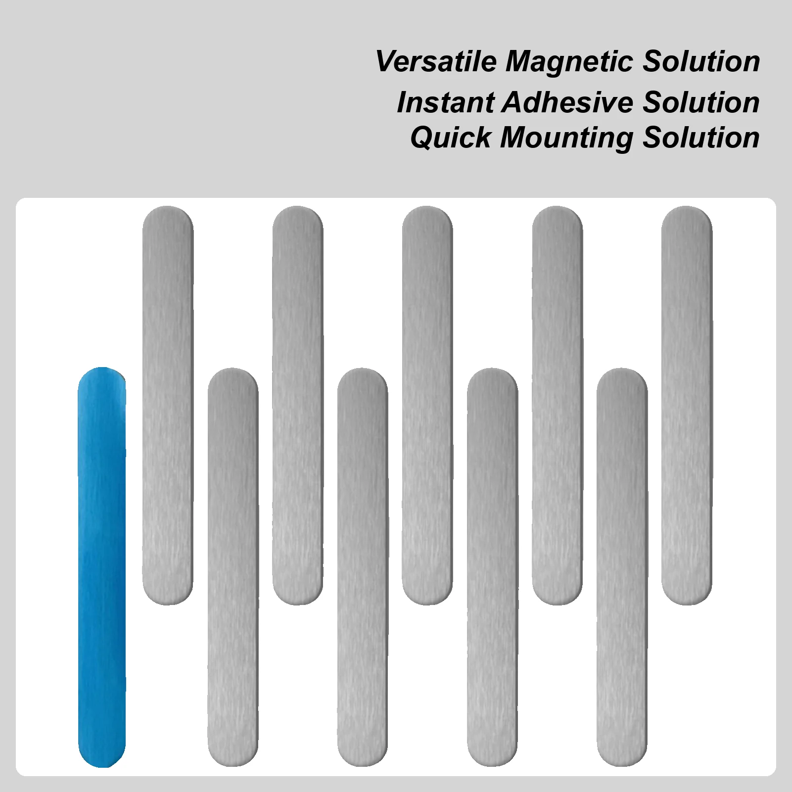 لوحة معدنية مغناطيسية للتركيب 10 قطع قابلة لإعادة الاستخدام لوحات معدنية لاصقة مغناطيسية لمكتب السيراميك ورف طاولة الحائط الزجاجي #1